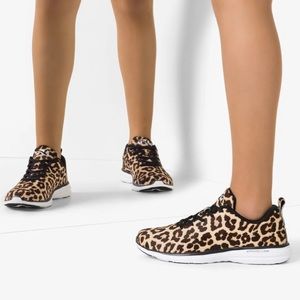 APL Athletic Propulsion Labs IconicLeopard Print Calf Hair Sneakers 6.5